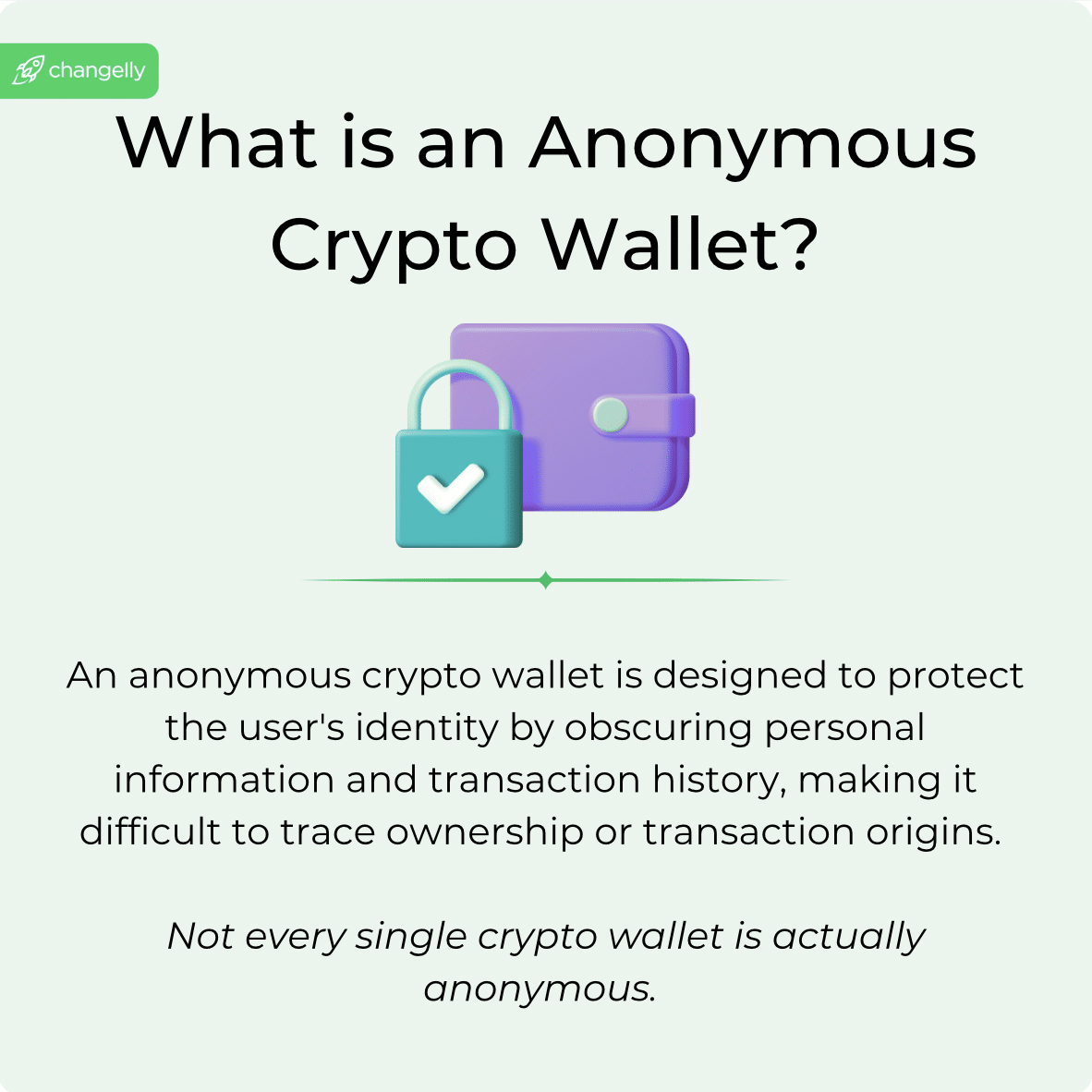 What is an anonymous crypto wallet; definition